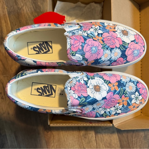 Vans Colorful Floral Slip-On Shoes - Picture 1 of 9